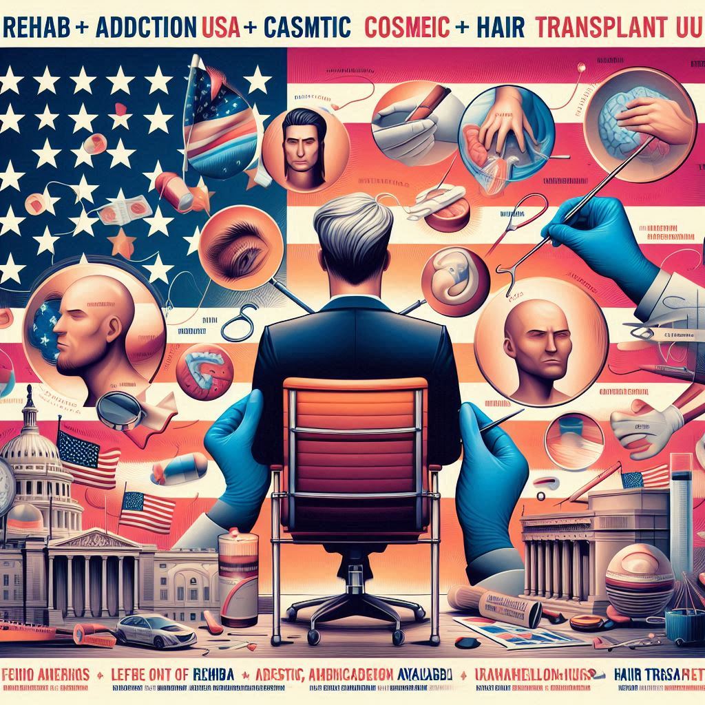 Rehab, Addiction, Cosmetic & Hair Transplant in US, Canada, EU