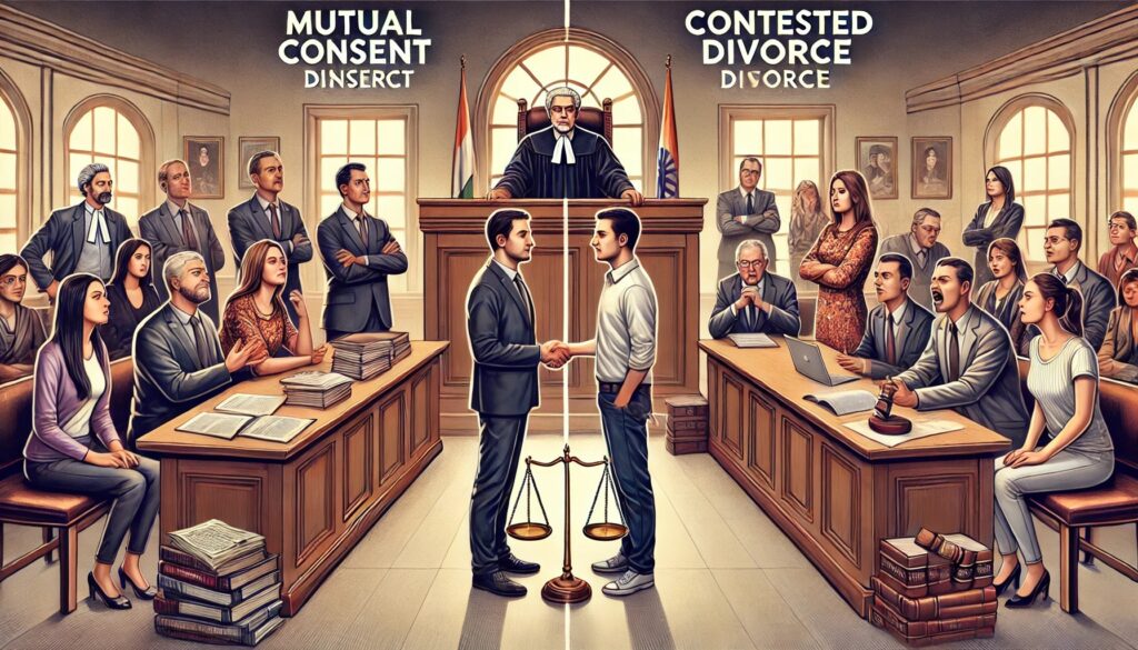 Differences in Mutual Consent vs Contested Divorce