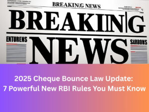 2025 Cheque Bounce Law Update: 7 Powerful New RBI Rules You Must Know